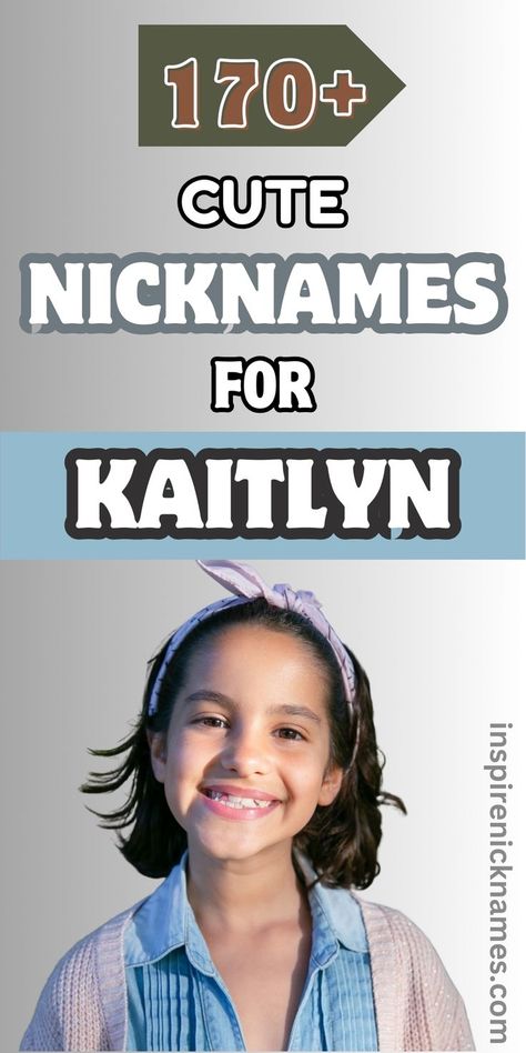 A collection of different nicknames for the name Kaitlyn, presented in a visually appealing format. Cool Nicknames For Girls, Unique Nicknames, Cute Nickname, Nicknames For Girls, Funny Nicknames, Cute Nicknames, Her Personality, Name Inspiration, Names Ideas