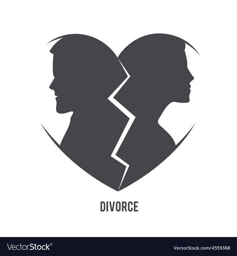 Divorce Illustration, Divorce Images, Bride Silhouette, Vector Silhouette, Logo Concept, Web Template, Mehndi Designs, Bride And Groom, Image Illustration