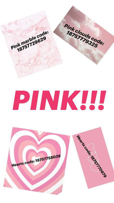 Pink Decal Codes, Bloxburg Decals Codes Pink, Decal Codes For Bloxburg, Codes For Bloxburg, Decals Codes, Bloxburg Decals Codes, Decal Codes, Bloxburg Decals, Baddie Outfits Ideas