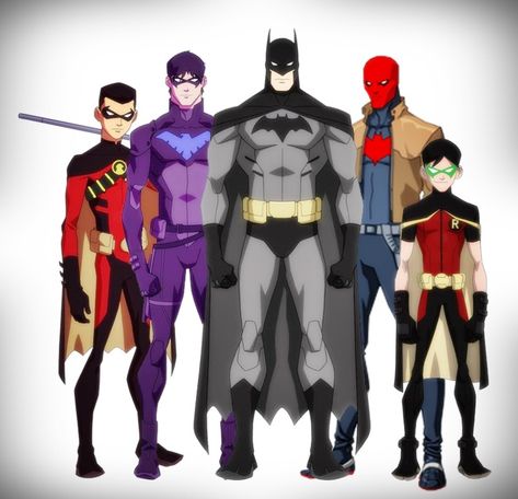 all robins from batman | Batman and all his Robins - Imgur Nightwing Young Justice, Robin Tim Drake, Tim Drake Red Robin, All Robins, Red Hood Jason Todd, Univers Dc, Red Robin, Im Batman, Batman Universe