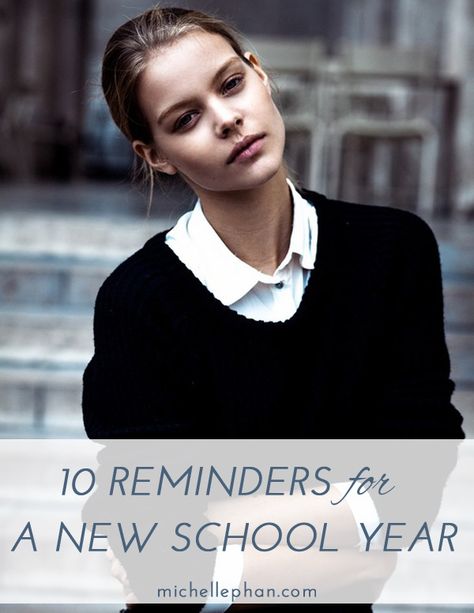 10 Things to Remember This School Year Collared Shirt, Black Sweater, White, Black