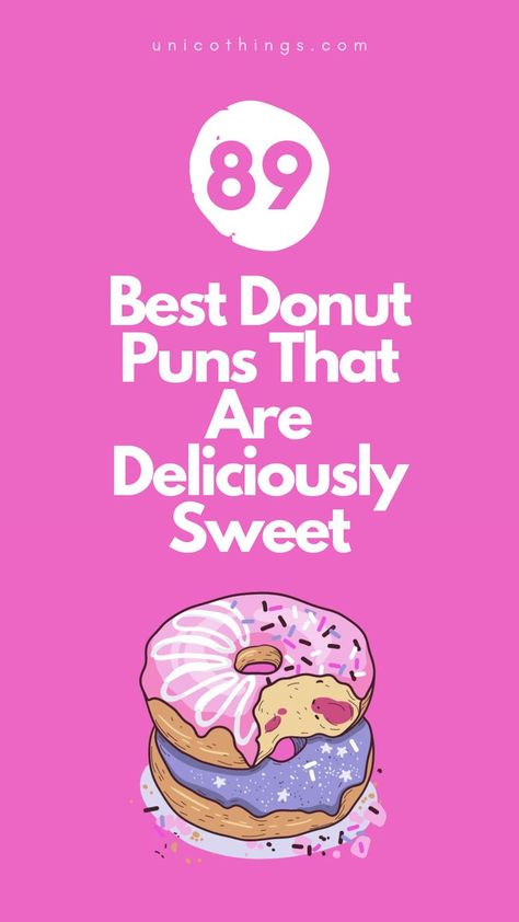 Explore our collection of funny and hilarious Donut puns that will let the laughter glaze over you. Glaze Donut, Donut Pun, Witty Comebacks, Double Entendre, Donut Glaze, Smile On, Brighten Your Day, A Smile, Puns