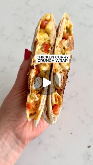 Lili Forberg on Instagram: "My son’s fave thing for lunchbox-
A chicken curry crunch wrap!" Chicken Crunch Wrap, Wrap Chicken, Tortilla Wrap, Crunch Wrap, Tortilla Wraps, Chicken Wraps, Chicken Curry, March 3, A Chicken