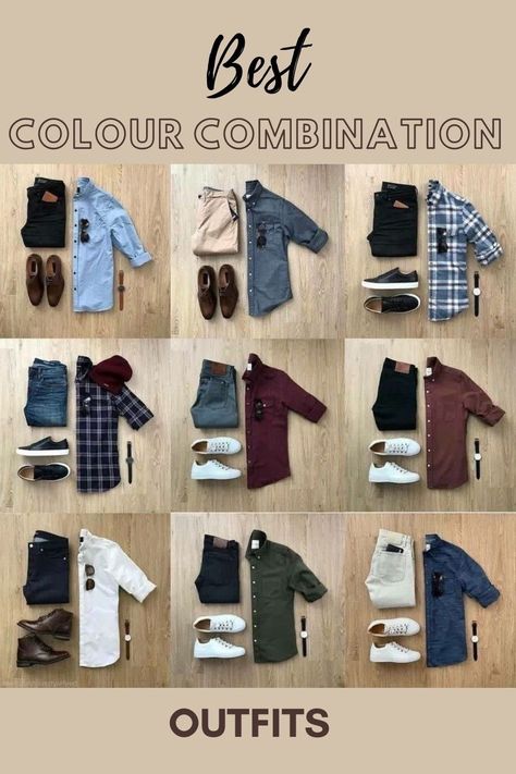 Dress Matching Colour, Mens College Outfits, Smart Casual Menswear Work, Mens Outfits Dressy, Clothes Combination, Business Casual Attire For Men, Guys Fashion Casual, Mens Smart Casual Outfits, Smart Casual Menswear