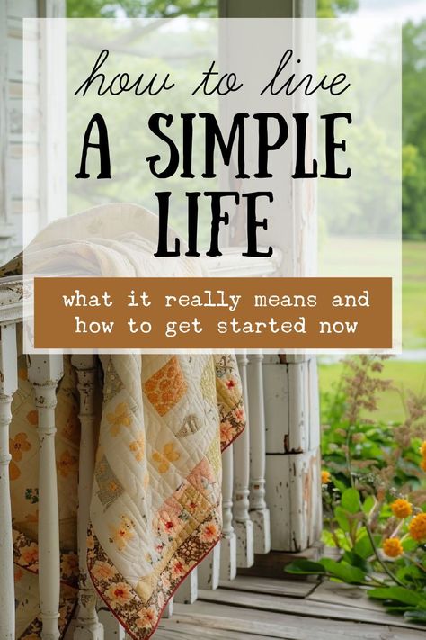 Ready to embrace a simpler life in 2024? Discover the ultimate guide to simple living with these seven secrets. Find peace and happiness in less! Living Simply Tips, Simple Country Living Aesthetic, Homestead Books, Maya Devir, Simple Country Living, Living A Simple Life, Live A Simple Life, Cottagecore Life, Living Simple Life