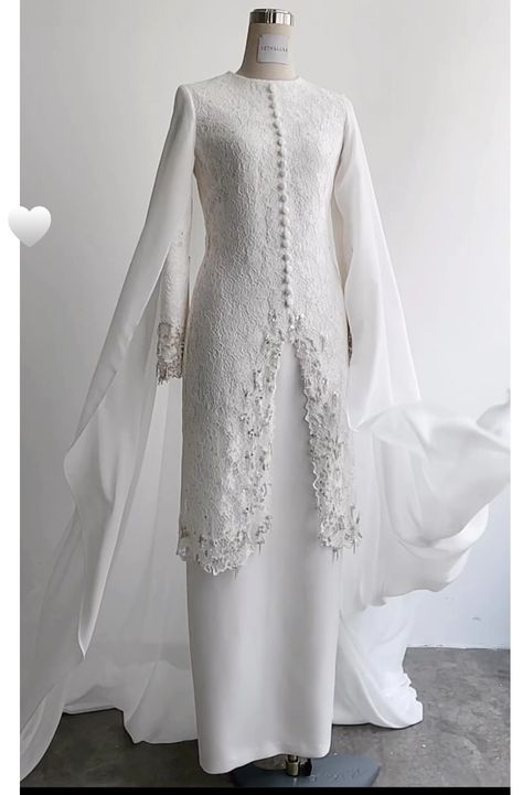 Dress Kahwin Muslimah, Baju Nikah Klasik Kurung Songket, Malaysian Wedding Dress Muslim, Malay Wedding Dress Nikah, Malay Wedding Dress Songket, Kebaya Wedding Hijab, Baju Kurung Wedding, Melayu Wedding Dress, Melayu Dress