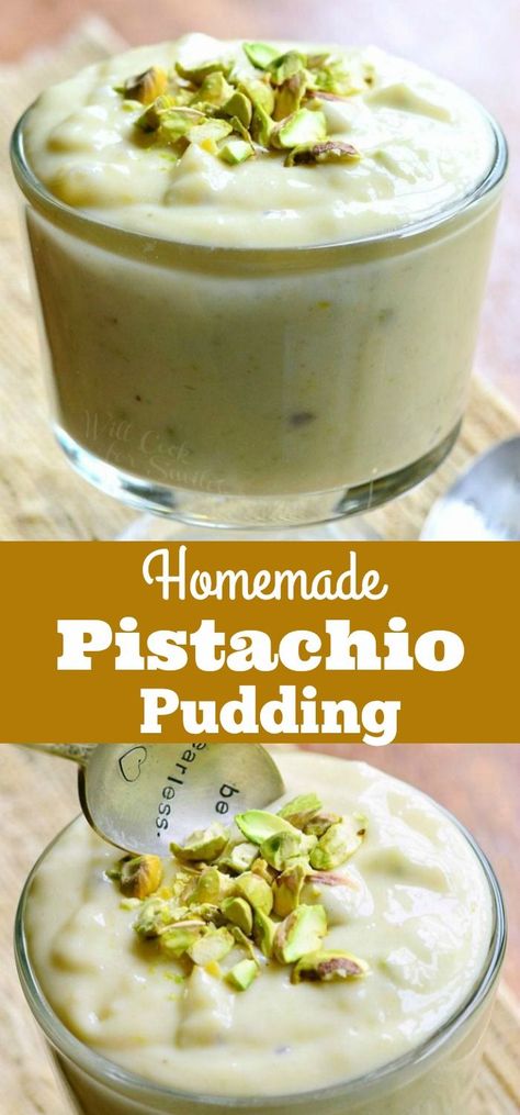 Diy Pudding Powder, Pistachio Rice Pudding, Homemade Pistachio Pudding, Vegan Pistachio Pudding, Pistachio Pudding Recipes, Pudding Recipes Healthy, Homemade Puddings, Homemade Mousse, Homemade Pudding Recipe