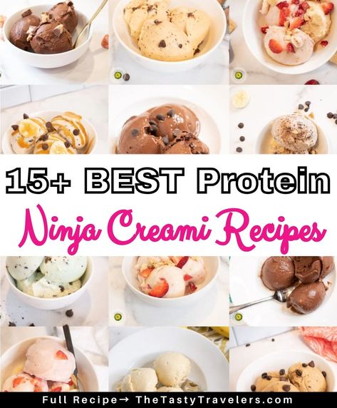 The BEST Ninja Creami Protein Ice Cream Recipes Orange Julius Protein Ice Cream, Protein Ninja Creami Recipes, Protein Ninja Creami, Creami Protein Ice Cream, Ice Cream Maker Recipes Healthy, Ninja Creami Recipes, Ninja Ice Cream Recipe, Protein Ice Cream Recipe, Protein Ice Cream Recipes