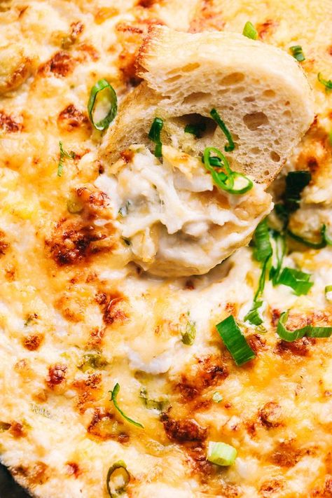 Crab Appetizer, Seafood Dip, Hot Crab Dip, Satisfying Salads, The Recipe Critic, Recipe Critic, Appetizers For A Crowd, Crab Dip, Seafood Appetizers