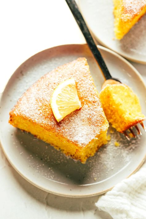 This citrus olive oil cake recipe is easy to make in one bowl, naturally gluten-free and dairy-free, lightly sweetened, and made with the loveliest hints of fresh orange and lemon. Perfect for dessert, snacking or even breakfast and always so delicious. Serve on its own or with whipped cream, ice cream or fruit and enjoy! | gimmesomeoven.com Citrus Olive Oil Cake, Oil Cake Recipe, Best Vanilla Ice Cream, Olive Oil Cake Recipe, Lemon Olive Oil Cake, Citrus Cake, Blueberry Compote, Gimme Some Oven, Oil Cake