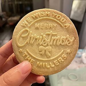 Personalized Christmas Cookies, Cookie Mold, Personalized Cookies, Cookie Stamp, Cookie Stamps, Cookie Molds, Cute Cookies, Wrapping Ideas, Christmas Cookie