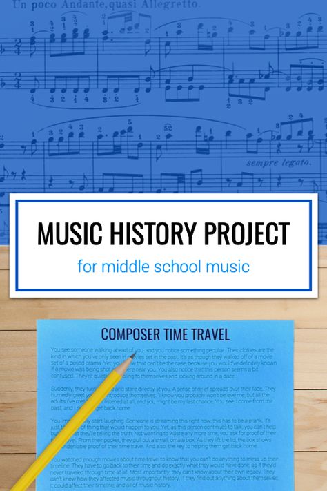 Middle School Music Classroom, Middle School Choir, High School Music, Music Teaching Resources, Middle School Music, Middle School Lesson Plans, The Yellow Brick Road, Elementary Music Teacher, History Project