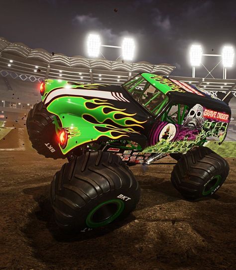 Monster Truck Aesthetic, Monster Jam Aesthetic, Gravedigger Monster Truck, Jamming Aesthetic, Monster Truck Art, Letterhead Logo, Demo Derby, Truck Icon, Grave Digger