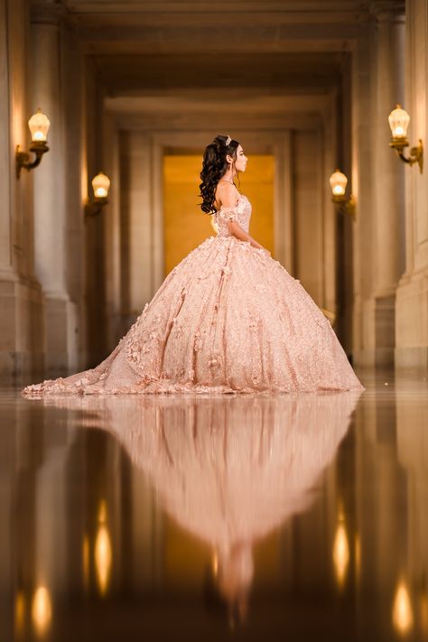 Stunning quinceanera and lovely pink princess dress for San Francisco City Hall pre-event session by wedding and portrait photographer based in Sacramento CA Quince Pre Photoshoot Ideas, Quinceanera Party Photos, Pasadena City Hall Photoshoot Quince, Quince Portraits Picture Ideas, Pre Quince Photoshoot Ideas, Sweet 15 Photoshoot Ideas, Quinceanera Picture Ideas, Quinceanera Photoshoot Ideas, Quince Portraits