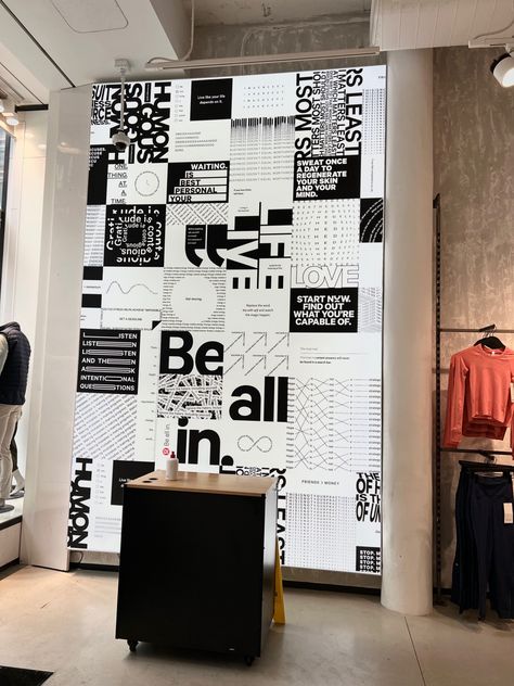 Lululemon Store Design, Lululemon Poster, Golf Branding, Lululemon Store, Church Building Design, Lululemon Branding, I Love Nyc, Space Poster, Church Building