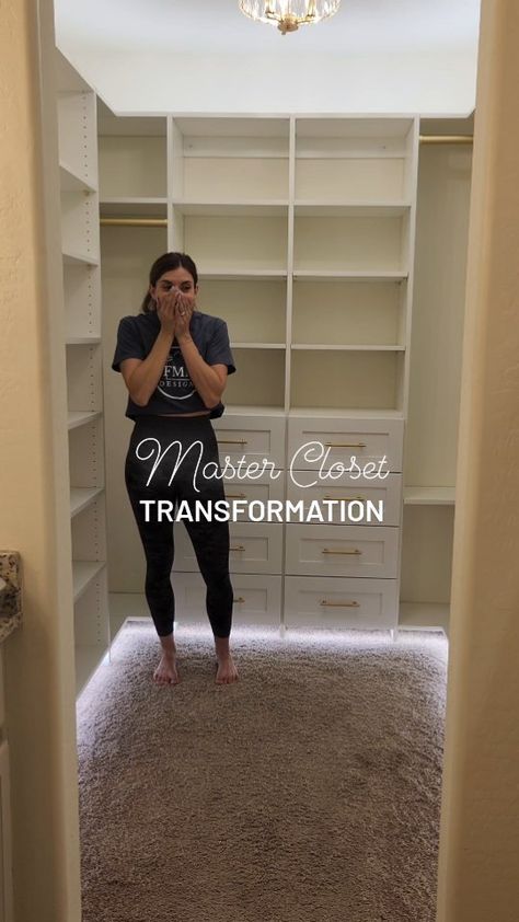 THE STADLERS | DIY + CUSTOM CLOSETS | Master Closet Transformation + Big Announcement ‼️ Our once chaotic space is now a haven of practicality, organization, and ample storage!... | Instagram Dressing Pax Ikea, Small Walkin Closet, Dressing Pax, Small Master Closet, Closet Transformation, Master Closet Design, Custom Closet Design, Closet Planning, Dream Closet Design