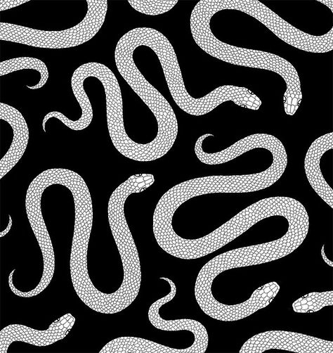 Snake Illustration, Snake Art, Snake Pattern, Year Of The Snake, Snake Patterns, Textile Prints, Repeating Patterns, Art Music, Our Planet