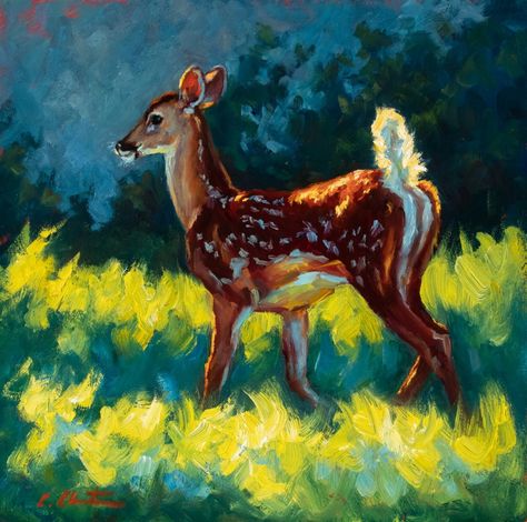 Cheri Christensen - McLarry Fine Art Cheri Christensen, Light Video, Deer Painting, Art Inspiration Painting, Dreamy Art, Farm Animal, Wildlife Art, Art Sketchbook, Animal Paintings