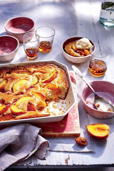 A classic summer dessert, our Easy Peach Cobbler is sweet, Southern treat made with juicy, seasonal fruit that's surprisingly simple to make. Easy Peach Cobbler, Southern Peach Cobbler, Easy Peach Cobbler Recipe, Peach Recipes, Peach Cobbler Easy, Cake Mug, Southern Desserts, Fruit Cobbler, Summer Meal