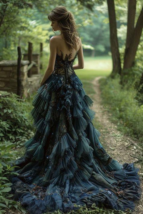 Forest Dresses Aesthetic, Faerie Ball Gown, Forest Dress, Tale Dress, Hipster Wedding, Fairy Wedding Dress, Flower Photoshoot, 2024 Outfits, Diamond Dress