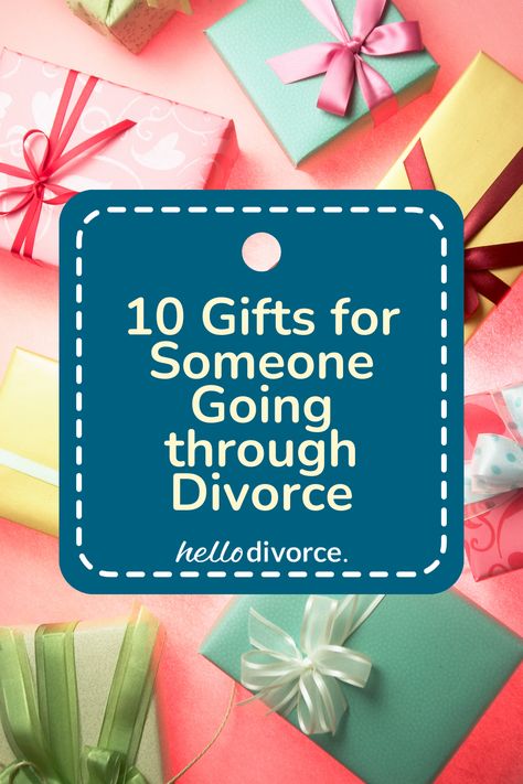 People often ask, “How do I support a friend during a divorce?” or “How do I help a friend who is separating from their partner?” While there’s no easy, one-size-fits-all answer, there are many ways to provide divorce support. Even a small gift can help.  https://hellodivorce.com/divorce-advice/gifts-for-someone-in-a-divorce Divorce Basket Gift Ideas, Housewarming Gift For Newly Divorced, Gift For Divorced Friend, Divorce Care Package For Women, How To Help A Friend Through Divorce, Divorce Party Gifts, Divorce Survival Kit, Divorce Gifts For Her, Diy Divorce