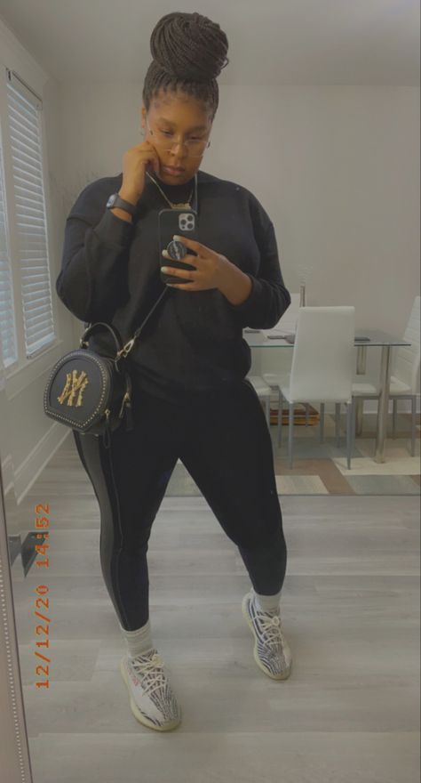 Black Yeezys On Women Outfit, Yeezy 700 V3 Outfit Women Black, Yezzy Outfits Black Women, Black Yeezy Outfit, Black Yeezy Outfit Women, 350 Outfit, Yeezy 350 Outfit Women, Women’s Yeezy Outfit, Yeezy Black Shoes