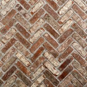 Barndo Flooring, Evolve Stone, Brick Herringbone, Hexagon Marble Tile, Herringbone Brick, Brick Floors, Brick Look Tile, Castle Gate, Recycled Brick