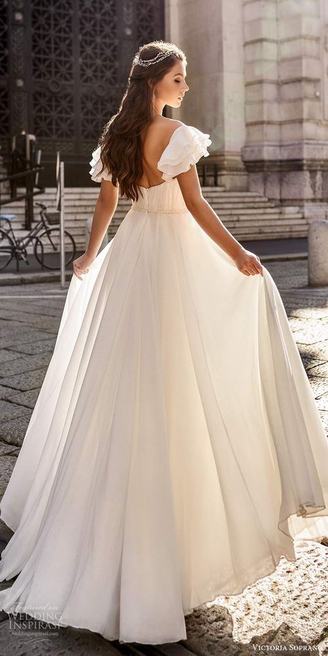 A Line Simple Wedding Dress, Milan Wedding, Bridal Short, Short Bride, Marriage Dress, Short Sleeve Wedding Dress, Empire Wedding Dress, Simple Wedding Dress, Chiffon Wedding Dress