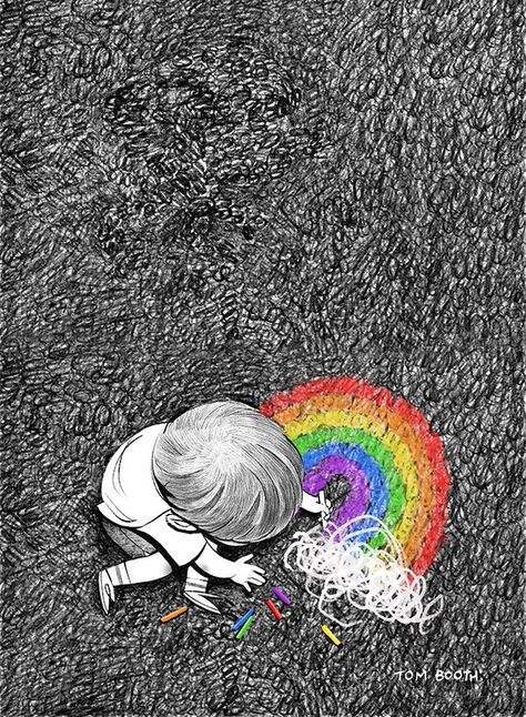 Perspective Drawing Lessons, Black Paper Drawing, Art Beat, School Murals, Happy Pride Month, Inspirational Illustration, Animation Art Sketches, Happy Pride, Rainbow Art