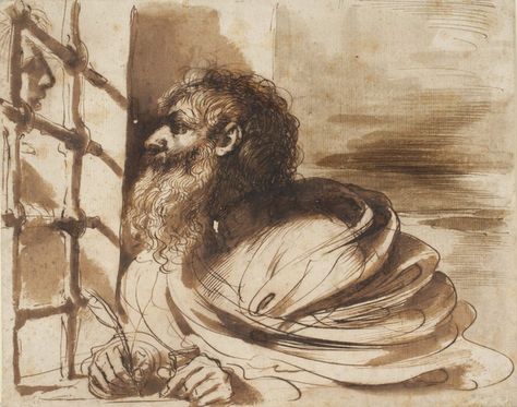 John The Baptist In Prison, St John The Baptist, Love For God, Hebrew Language, Artsy Style, Ink Illustration, John The Baptist, In Prison, Ink Illustrations