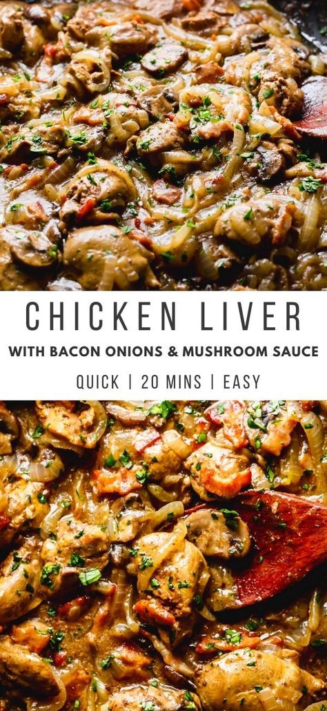 Sauteed Chicken Livers, Cooking With Chicken, Chicken Livers Recipe, Livers Recipe, Liver And Bacon, Fried Chicken Livers, Offal Recipes, Chicken Liver Recipes, Sauce Video