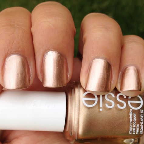 Essie Penny Talk. Under some dark clouds Penny Talk Essie, Essie Penny Talk, Rose Gold Nail, Rose Gold Nail Polish, Polish People, Gold Nail Polish, Gold Nail, Rose Gold Nails, Dark Clouds