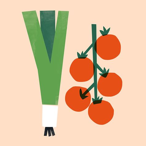 Katja Berg. Block Printing On Fabric, Mama Logo, Diving Logo, Illustration Fruit, Fruit Stickers, 달력 디자인, Vegetable Illustration, Editorial Art, Plant Based Lifestyle