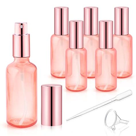 Travel Perfume, Pink Bottle, Body Sprays, Glass Spray Bottle, Perfume Atomizer, Cologne Spray, Cosmetic Containers, Mist Spray, Bottle Sizes