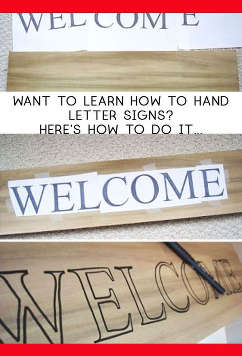 how to hand letter a sign - make a wood sign - crafts to make and sell on etsy - adult crafts - home decor ideas - wall art Painted Letters On Wood, Wood Signs Diy, Paint Letters, Home Letters, Letters Diy, Signs Diy, How To Make Signs, Diy Letters, Diy Wood Signs