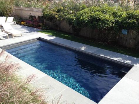 r_tm_06 Plunge Pool Design, Patio Chico, Small Inground Pool, Pool Plaster, Pools For Small Yards, Simple Pool, Rectangle Pool, Pool Design Ideas, Pools Backyard Inground