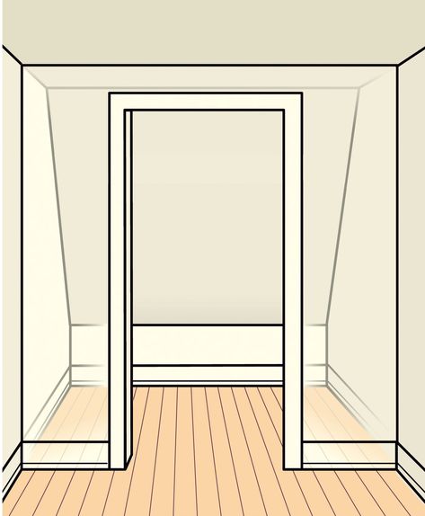 Bedroom Closet Remodel: Planning Guide, Redesign Tips, Ideas - This Old House Bedroom With Sloped Ceiling, Sloped Closet, Knee Wall Closet, Sloped Wall, Closet Dimensions, House Closet, Closet Redo, Attic Closet, Old Bedroom