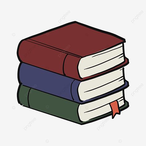 Books Cartoon Image, Buku Art, Book Png, Red Png, Book Cartoon, Pile Of Books, Cartoon Books, Cartoon Cartoon, Chibi Drawings