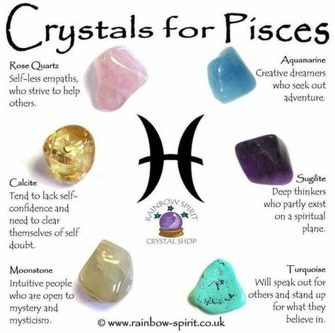 Crystals for Pisces Moon Zoadic Signs, Crystals For Pisces, Witchcraft Notes, Zodia Pești, Spiritual Vibes, Holistic Therapy, Reading Cards, Pisces Girl, Magia Das Ervas