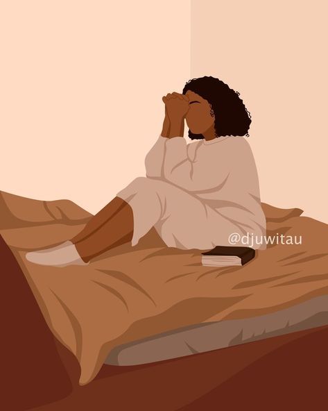 Vector Portrait, Avatar, Bed