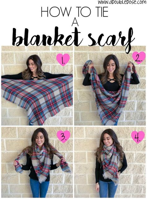 How To Wrap A Blanket Scarf, Blanket Scarf How To Wear A, How To Wrap A Scarf, Wrap A Blanket, Tie Step By Step, Tie A Blanket Scarf, Blanket Scarf Outfit, How To Wear A Blanket Scarf, Tie Scarves