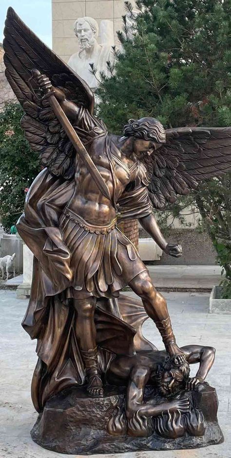 st michael the archangel statue for sale,st. michael the archangel statue,st. michael the archangel statue for sale,st michael the archangel statue,st. michael the archangel bronze statue,st michael the archangel statue bronze,st michael archangel statue,st michael statue,archangel statue Saint Michael Sculpture, Archangel Michael Statue, St Michael Statue, Saint Michael Statue, Catholic Aesthetic, Bronze Statues Sculpture, St Michael The Archangel, Michael The Archangel, Classic Sculpture