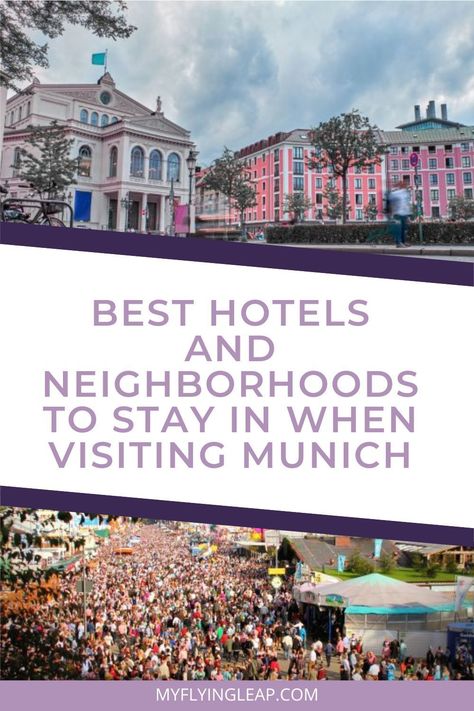 With so many different neighborhoods and hotels, finding where to stay in Munich can be very overwhelming.   My new guide has all the best places to stay so you can find the perfect hotel, apartment, or hostel.   #munich #germany #munichhotels #travelmunich #travelgermany Best Places To Stay In Munich, Munich Hotels, Visit Munich, Germany Vacation, European City Breaks, Family Friendly Hotels, Cities In Germany, Munich Germany, Germany And Italy