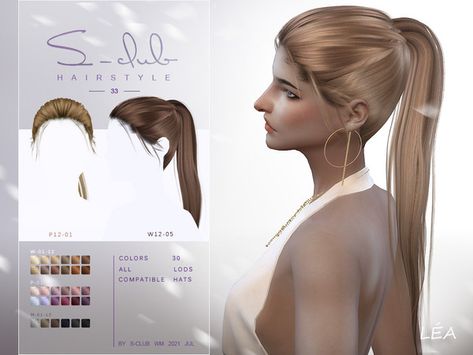 The Sims Resource - Ponytail hairstyle for female by S-Club Sims Hair Cc Ponytail, Sims 4 Cc Hair S Club, Sims 4 Cc Ponytail Alpha, Sims 4 Cc Hair Short Ponytail, Long Ponytail Sims 4 Cc, The Sims 4 Ponytail Hair, Sims4 Cc Hair Ponytail, Sims 4 S Club Hair, Sims Cc Ponytail