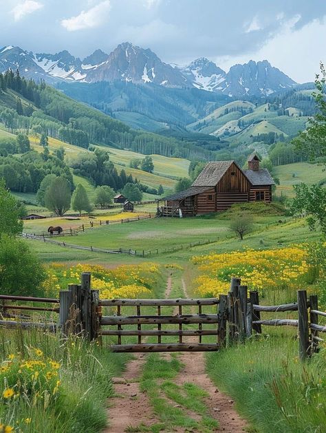 Woodland Bedroom, Metal Garage, Farm Lifestyle, Dream Life House, Casa Country, Creation Art, Big Garden, Pretty Landscapes, Mountain Cabin