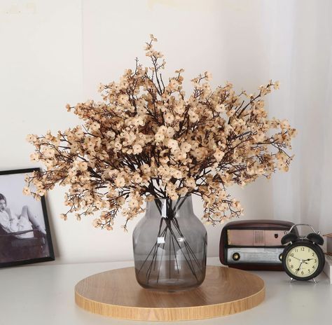 Fill your space with silk bouquet floral arrangements in fall neautral colors! Babys Breath Artificial Flowers Real Touch Flowers Silk Flowers for Home Kitchen Fall Indoor Bouquet Floral Arrangement Table Centerpieces Festival Party Decor in Neutrals. Fall white, beige, brown, caramel #ad Fall Stem, Fall White, Silk Bouquet, Centerpieces Wedding, Real Touch Flowers, Decor Table, Fall Decorations, Decor Fall, Flower Centerpieces