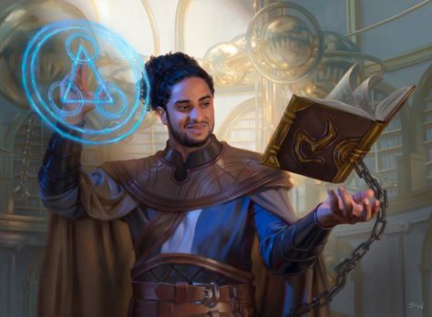 ArtStation - Tolarian Scholar, Sara Winters Rpg Wallpaper, Rune Knight, Mtg Art, Rpg Dice, Spell Caster, Poses References, Wizards Of The Coast, Magic Art, Fantasy Rpg