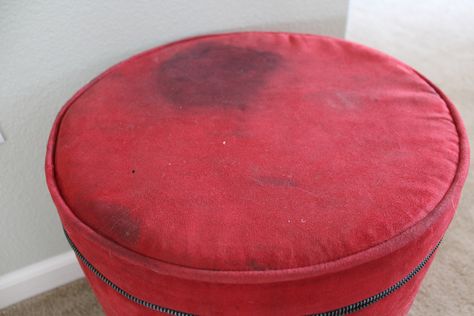 Circle Ottoman, Diy Ottoman, Round Footstool, Round Storage Ottoman, Ottoman Slipcover, Round Stool, Ottoman Cover, Round Storage, Round Ottoman