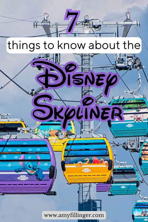 Is the Disney Skyliner free? Where is the Disney Skyliner? How does the Disney Skyliner work? Here are 7 things to know about the Disney Skyliner, save this for your next Disney vacation #disneyworld #disneyvacation #disneyskyliner Skyliner Disney, Disney Skyliner, Disney Transportation, Disney Travel Agents, Disneyland Vacation, Scavenger Hunts, Itinerary Planning, Orlando Vacation, Disney Travel