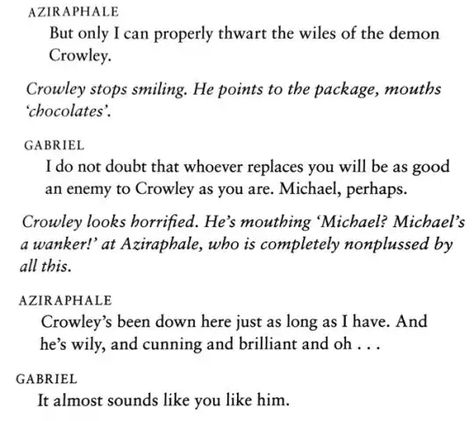 1800 - Aziraphale opens his book shop (From Good Omens Script Book, Waterstones edition) - Imgur Good Omens Script, Good Omens Script Book, Crowley Good Omens, Good Omens Ineffable Husbands, Good Omens Book, Ineffable Husbands, Film Anime, Just Saying, Terry Pratchett